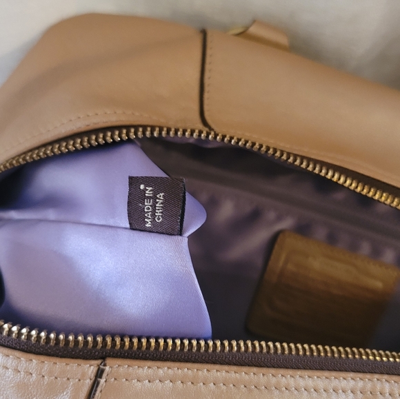 Coach Ashley Leather Ashley Satchel in Champagne - Picture 9 of 14